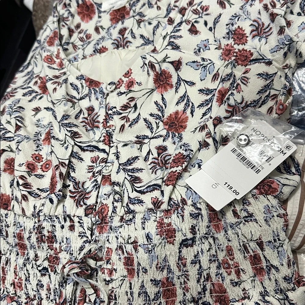 Treasure & Bond Nordstrom‎ Smocked Waist Maxi Dress NWT Size S - Picture 6 of 6
